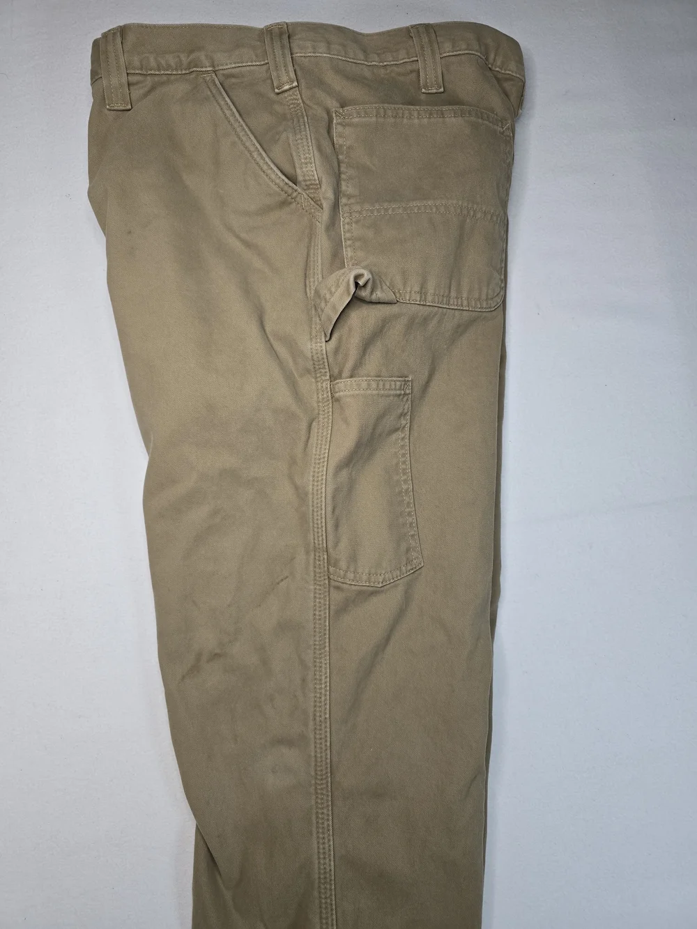 Carhartt Relaxed Fit Carpenter Work Pants Men's 36x32 Khaki Cotton